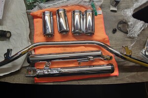 Motodíly po chromu na ČZ Trial